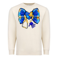 Sandshell Down Syndrome Ribbon Premium Sweatshirt - CowhideDigitalArt