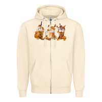 Sandshell Fall Coffees Zipper Hoodie - FaDigitalArtStudio