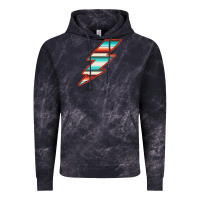 Cloud Black Teal and Orange Serape Lightning Vintage Hoodie - Bettercallsaul