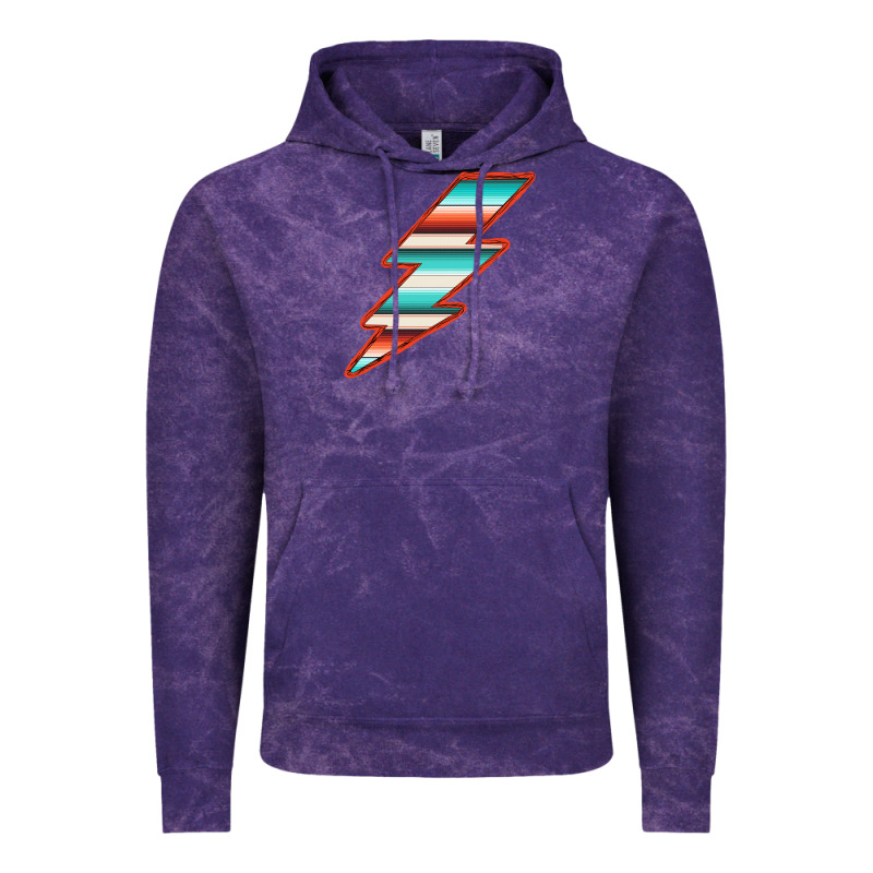 Teal And Orange Serape Lightning Vintage Hoodie by Bettercallsaul | Teevron