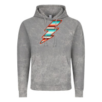 Cloud Rock Teal and Orange Serape Lightning Vintage Hoodie - Bettercallsaul