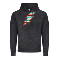 Vintage Black Teal and Orange Serape Lightning Vintage Hoodie - Bettercallsaul