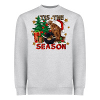 Heather Grey tis the season Heavyweight Sweatshirt - CowGirlArtShop