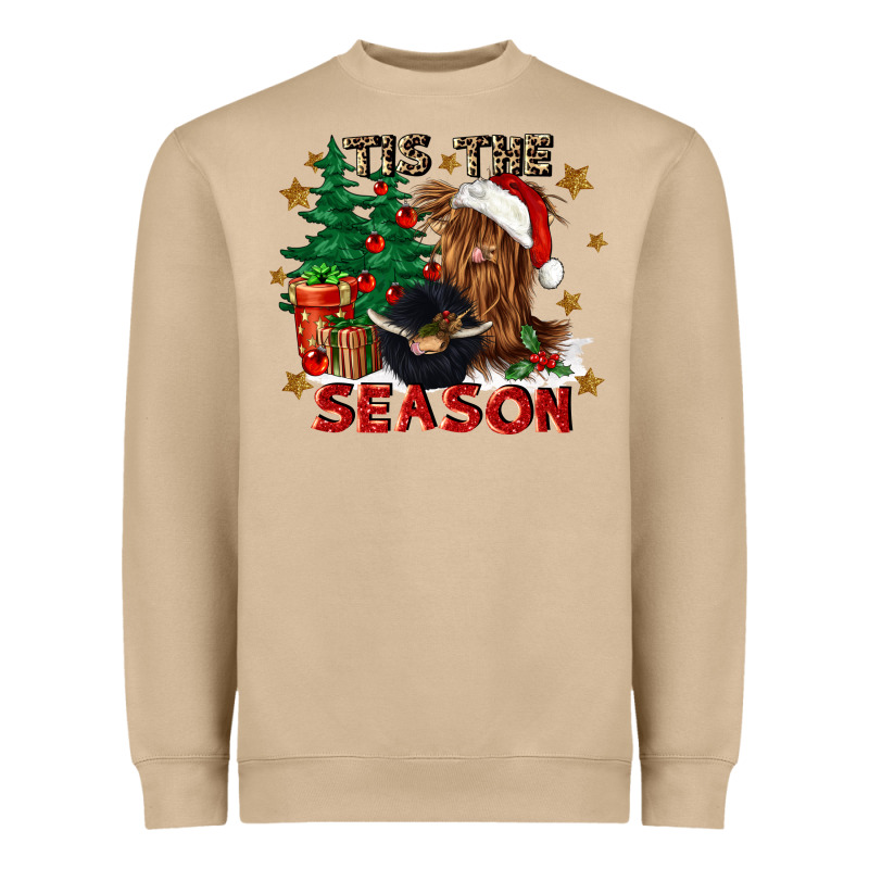 Tis The Season Heavyweight Sweatshirt by CowGirlArtShop | Teevron