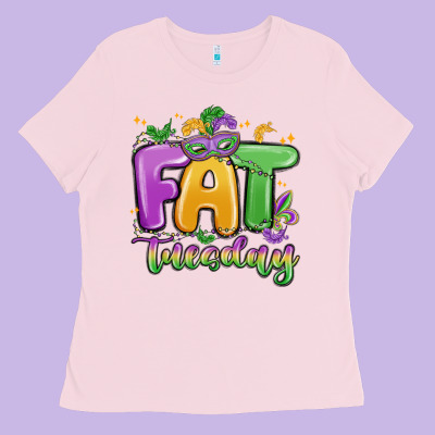 Fat Tuesday Ladies Tee Designed By Maliassmallbusiness