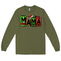 Army Green Christmas mama Long Sleeve Tee - Jasminsmagicworld