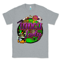 Heather Grey halloween lunch lady Classic Tee - BarkalooDesign