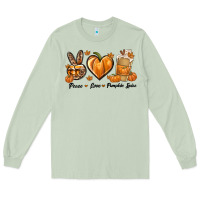 Matcha Peace Love Pumpkin Spice Long Sleeve Tee - texasbilliewilder