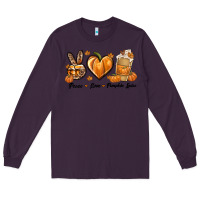 Plum Peace Love Pumpkin Spice Long Sleeve Tee - texasbilliewilder
