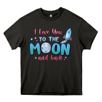 Asphalt i love you to the moon and back Heavy Core Tee - MaliasSmallBusiness