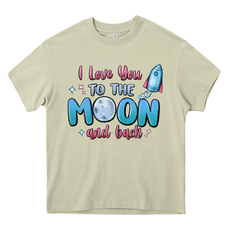 I Love You To The Moon And Back Heavy Core Tee by MaliasSmallBusiness | Teevron