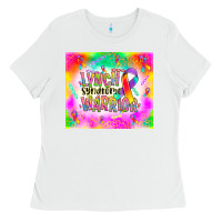 White lynch stndrome warrior Ladies Tee - NancyCooperArtShop