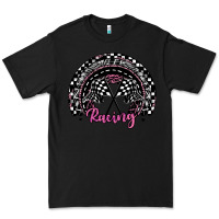 Black racing checkered rainbow Premium Tee - JahusDesignShop
