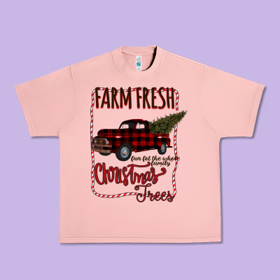 Farm Fresh Christmas Urban Heavy Tee Designed By Bettercallsaul