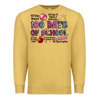 Antique Gold 100 days of school Premium Sweatshirt - LillyAllenDesigns