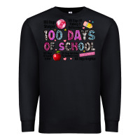 Black 100 days of school Premium Sweatshirt - LillyAllenDesigns