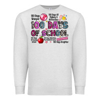 Oatmeal Heather 100 days of school Premium Sweatshirt - LillyAllenDesigns