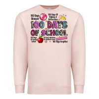 Pale Pink 100 days of school Premium Sweatshirt - LillyAllenDesigns