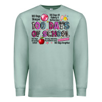 Seafoam 100 days of school Premium Sweatshirt - LillyAllenDesigns