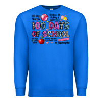 True Royal 100 days of school Premium Sweatshirt - LillyAllenDesigns