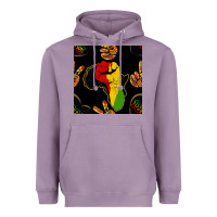 Lavender African Freedom Seamless Pattern Heavyweight Hoodie - BundleAndBundleShop