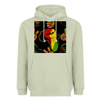 Matcha African Freedom Seamless Pattern Heavyweight Hoodie - BundleAndBundleShop