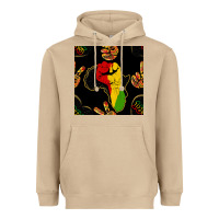 Mushroom African Freedom Seamless Pattern Heavyweight Hoodie - BundleAndBundleShop