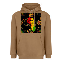 Toasted Coconut African Freedom Seamless Pattern Heavyweight Hoodie - BundleAndBundleShop