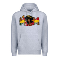 Heather Grey Juneteenth mom Premium Hoodie - FaDigitalArtStudio
