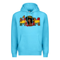 Ocean Blue Juneteenth mom Premium Hoodie - FaDigitalArtStudio