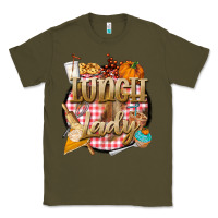 Army Green fall  lunch lady Classic Tee - BarkalooDesign