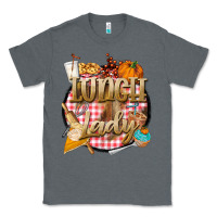 Charcoal Heather fall  lunch lady Classic Tee - BarkalooDesign