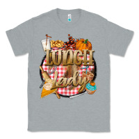 Heather Grey fall  lunch lady Classic Tee - BarkalooDesign