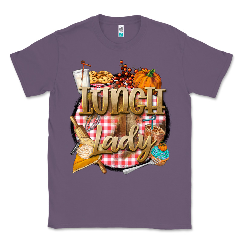 Fall  Lunch Lady Classic Tee by BarkalooDesign | Teevron