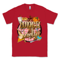 Red fall  lunch lady Classic Tee - BarkalooDesign
