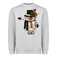 Snowman Gnome Heavyweight Sweatshirt | Teevron