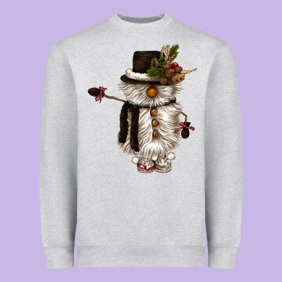 Snowman Gnome Heavyweight Sweatshirt Designed By Cowgirlartshop
