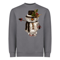Storm snowman gnome Heavyweight Sweatshirt - CowGirlArtShop