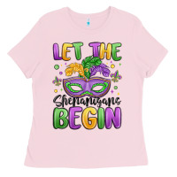 Bubblegum Pink let the shenanigans begin Ladies Tee - MaliasSmallBusiness