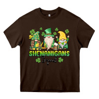 Chocolate Brown shenanigans squad gnomes st. patricks day Heavy Core Tee - MaliasSmallBusiness