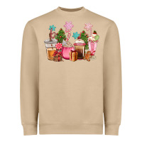 Mushroom pink christmas coffe cups Heavyweight Sweatshirt - CowGirlArtShop