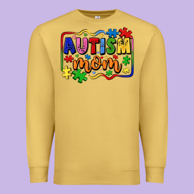 Autism Mom Premium Sweatshirt Designed By Lillyallendesigns