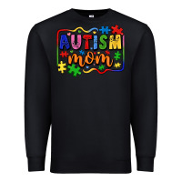 Black autism mom Premium Sweatshirt - LillyAllenDesigns