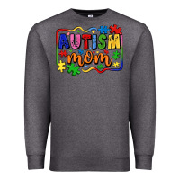 Charcoal Heather autism mom Premium Sweatshirt - LillyAllenDesigns