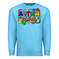 Ocean Blue autism mom Premium Sweatshirt - LillyAllenDesigns