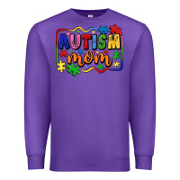 Purple autism mom Premium Sweatshirt - LillyAllenDesigns