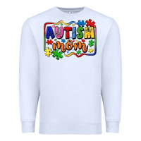 White autism mom Premium Sweatshirt - LillyAllenDesigns