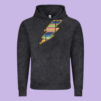 Yellow Aztec Patterned Lightning Vintage Hoodie Designed By Bettercallsaul