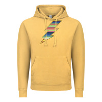 Vintage Mustard Yellow Aztec Patterned Lightning Vintage Hoodie - Bettercallsaul
