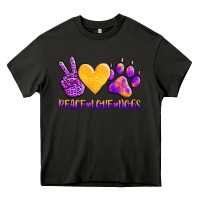 Asphalt peace love dogs Heavy Core Tee - AdoDesignShop